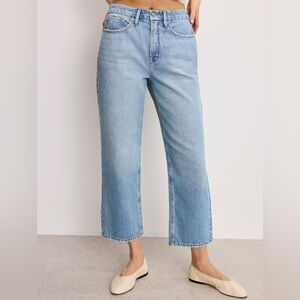 Good American Crop Relaxed Jeans, Size 15